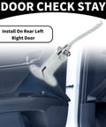 Opel Vivaro A Door Check Strap Rear Door Hinges adjustable opening angles heavy duty rust resistant metal close-up