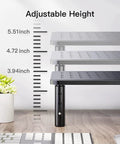 Dual Monitor Desk Stand With Height Adjustable Riser Laptop And Monitor Stand For Two Screens 14.5 By 9.1 Platform