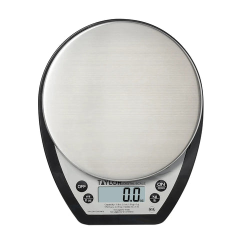 Compact Digital Kitchen Scale For Precise Weighing And Portion Control, Tare Function, NSF Certified Stainless Steel Platform