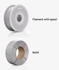 PLA Silk Plus 1.75mm 1kg Filament Spool For 3D Printing Smooth Finish Low Warp Easy To Print Gold Color with spool and refill