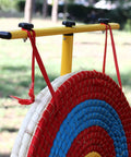 Backyard Archery Target For Adults And Youth, Easy Arrow Removal And Durable Straw Target For Outdoor Practice on stand