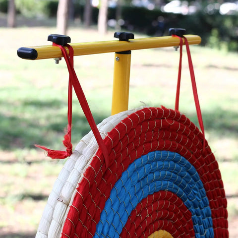 Backyard Archery Target For Adults And Youth, Easy Arrow Removal And Durable Straw Target For Outdoor Practice on stand