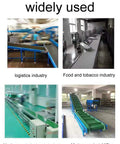 Heavy Duty PVC Drum Conveyor Belt For Flat Assembly Lines With 5mm Thick Durable Build Bucket Pulley Ready Ideal For Commercial Production Customizable Sizing From 110x22cm And Beyond For Easy Smooth Material Handling widely used in industries