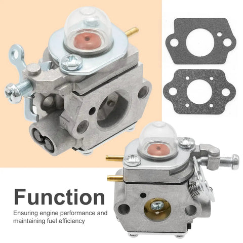 Replacement Carburetor Kit For Bolens And Cub Cadet String Trimmers Includes Fuel Filter Spark Plug Fuel Lines Gaskets And Adjustment Tool Replaces WT973 For BL110 BL160 BL425 BC210 BC280 CC212 CS202 SS270