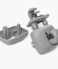 2 Pack Sun Visor Clips For Audi A1 A3 A4 A5 Q3 Q5 TT Gray Sunscreen Holder Hooks Replaces 8U0857562A 8E0857562 Durable