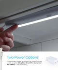 Adjusting 24 Inch Under Cabinet LED Light Fixture With Linkable Design Up To 40 Fixtures No Wiring Headache No Brainer Plug In Or Direct Wire 811 Lumens 3000K Soft White High Low Off Switch White