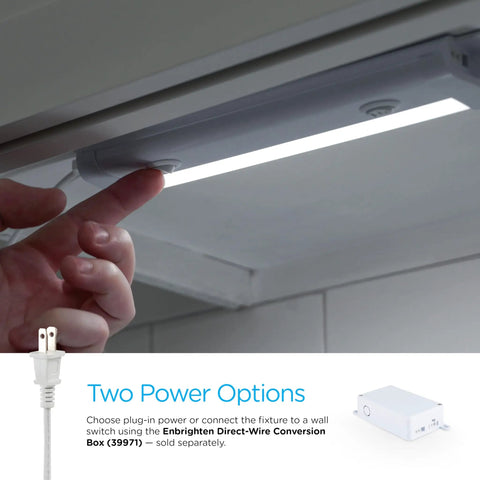 Adjusting 24 Inch Under Cabinet LED Light Fixture With Linkable Design Up To 40 Fixtures No Wiring Headache No Brainer Plug In Or Direct Wire 811 Lumens 3000K Soft White High Low Off Switch White