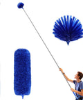 Grab And Go Cobweb Duster With Extension Pole Kit Washable Duster Aluminum Telescoping Rod Dual Duster Heads Corner Brush
