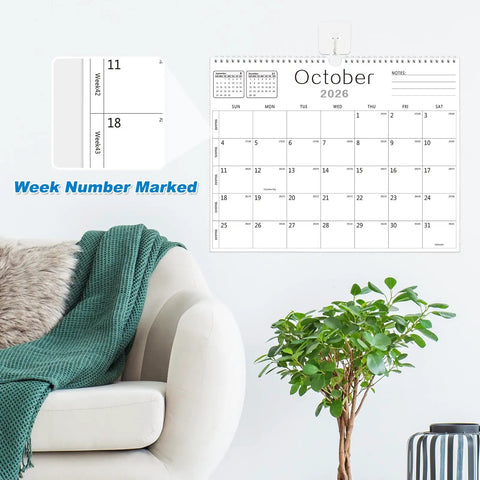 Top Shelf Eighteen Month Wall Calendar Rolling July 2026 Through December 2027 With Easy Peel Stick Mount And Roomy 14 By 11 Grid For No Fuss Project Tracking And No Sweat Family Scheduling Without Mid Year Hassles
