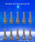 Huge 10pc Magnetic Socket Nut Driver Drill Adapter Set with Powerful Magnets and Alloy Hex Shank For All Your Heavy Duty Screwdriver Bit Kit Needs and Tough Electric Projects Today, 48 x 8mm