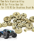0.6 Mod Pinion Gear Set For One Tenth RC Cars 3.175mm Pitch 28T-33T Six Piece Pack In 7075 Aluminum Alloy Metal for Motors