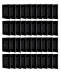 Slick Black GFCI Outlets 15 Amp With Usb C And Type A Charging Ports 40 Pack showing multiple outlets with wall plates.