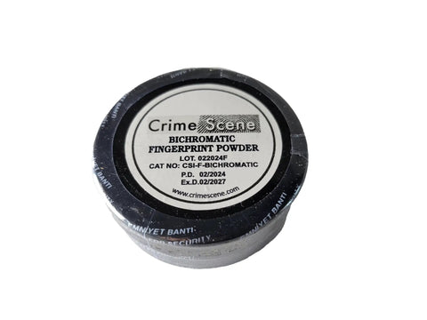 Bichromatic fingerprint powder from Educational Latent Fingerprint Kit For Crime Scene Practice With Two Tone Gray Powder Fully Stocked For Classrooms