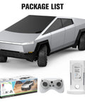 One Sixteen Scale RC Monster Truck With New Energy Battery Lights And Sounds 4WD Remote Control Car Crab Obstacle Avoidance, silver truck, remote, charger, and box