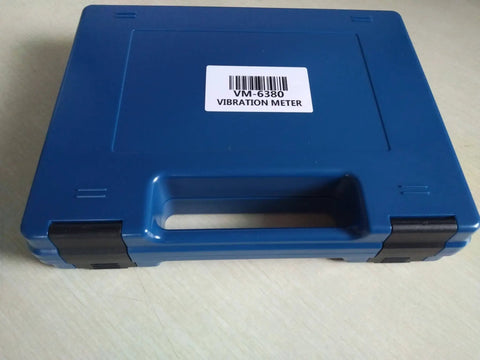 3 Axis Vibration Meter With Piezoelectric Accelerometer Sensor, 3 Channel Portable Vibrometer Analyzer VM6380 For On Site Vibration Testing case