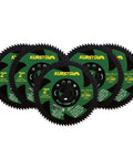 2 Inch HSS Circular Saw Blade Set For Mini Angle Grinders, 5 Pack, 72 Teeth, 50mm Diameter, Ten Millimeter Arbor, front view