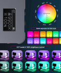 RGB Video Light P96L Portable Metal LED Camera Light 2500 To 8000K Color Temperature 21 Effects CRI 96 Plus OLED Display
