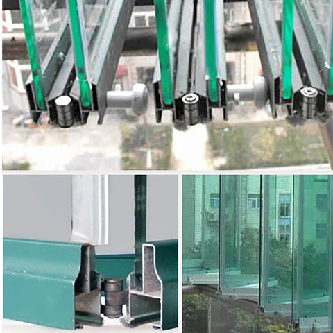 Two silver 304 stainless steel flush hinges, 86mm long, for folding doors, windows, cabinets, and DIY wooden boxes