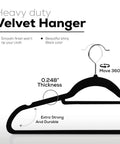 Velvet Hangers 20 Pack Non Slip Next Level With Tie Bar Black Slim Hangers 360 Degree Rotating Hook Heavy Duty Coat Hangers