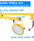 Tough As Nails 30W LED Loading Dock Light With 43 Inch Swivel Arm adjustable arm and 360° rotating head for focused illumination.