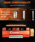 Adjustable Chisel Sharpening Jig And Honing Guide Tool For Woodworkers Dead Nuts Edge Precision with easy knob adjustment.