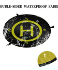 All Weather 21 Inch Drone Landing Pad With Quick Fold Double Sided Universal Parking Apron waterproof yellow-black design