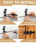 Installation steps for 2 Pack 6 Inch Heavy Duty Solid Brass Dutch Door Bolt Slide Latch with bronze finish