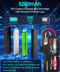 Comparison of battery cycles with 3S 11.1V 5200mAh LiPo Battery With Hard Case And TR Plug For RC Cars Boats Trucks