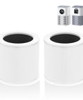 Replacement 3 In 1 H13 True HEPA Air Filter For VEWIOR A1 And Compatible Models HQSC 50 HQKJ 80 White 2 Pack