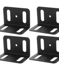 Heavy Duty L Shaped Metal Brackets For Wood Shelves Right Angle Corner Brackets With Easy Assembly for home projects in black