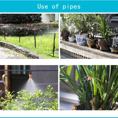 50 Foot One Quarter Inch Drip Irrigation Tubing For Lawn And Garden, Flexible Polyethylene Distribution Line Hose in garden use