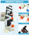 Washer Water Inlet Valve Replacement With Easy Install And Durable Build For No Fuss Water Flow Across Wash Cycles Compatible With WT7200CW