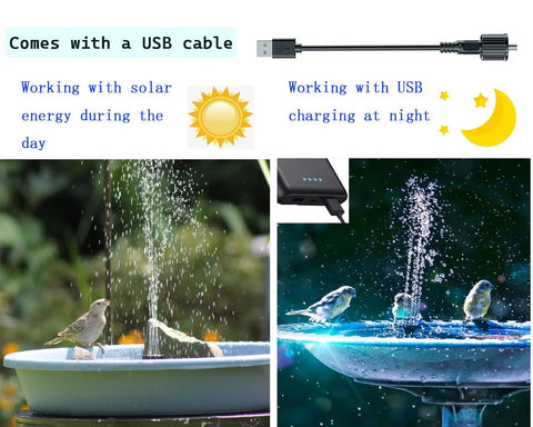 3 Tier Solar Bird Bath Fountain Pump With Soaring Waterfall Feature For Birdbath And Backyard Pond Outdoor Decor Easy To Install Low Maintenance And Solar Powered 2.5W in garden use