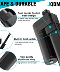 Six Inch High Speed Linear Actuator With Travel Rate Of 1.34 Inches Per Second At 12 Volts Waterproof IP65, features shown.