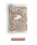 Heavy Duty Xxl Wood Dowels 10X40Mm For Furniture Assembly Rock Solid Grip in a bulk pack of 400 pieces, visible in clear plastic bag.