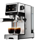 20 Bar Espresso Machine With Hot Brew And Rapid Cold Brew, Stainless Steel Coffee Maker With Milk Frother Steam Wand, Silver