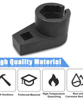 Offset Oxygen Sensor Socket 3/8 Inch Drive 7/8 Inch 22mm With Side Wire Gate Access made of durable chrome molybdenum steel.