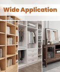 Image depicting diverse shelf applications for 15 Pack One Quarter Inch Stainless Steel Shelf Peg Pins With Chamfered Ends For Easy Insertion.
