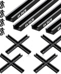 Pro Grade Four 48 Inch T Track System With Intersection Kit For Woodworking No Fuss Install Pre Drilled Holes And Screws