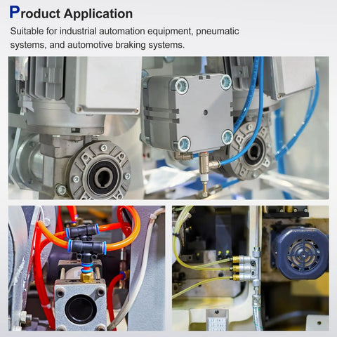 Application of Five Pack Pneumatic Male Branch Tee Fittings Quarter Inch Tube OD To Quarter Inch NPT Thread in automation systems