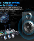 Front view of Two Pack Bluetooth 5.3 Mono Amplifier Board with TWS and Boost Circuit for 100W power output on speakers.