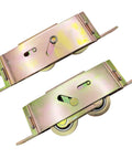 2 Pack Sliding Patio Door Tandem Roller Assembly For Common Vinyl Sliding Doors With Five And Three Quarters Inch Screw Hole Centers And One And One Quarter Inch Steel Ball Bearing End Adjustment For Easy Onsite Replacement And Smooth Gliding