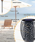 Huge Solar Torch Light With Flickering Flame That Looks Lit Upgraded Ultra Bright Outdoor Solar Lights components on beach