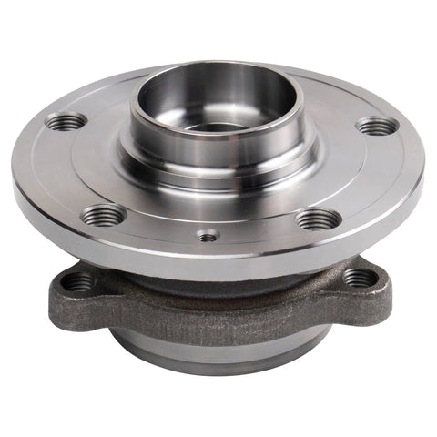 Front view of Left And Right Wheel Bearing And Hub Assembly Set Two Piece For VW Beetle Golf GTI Tiguan Jetta Passat All Wheel Drive