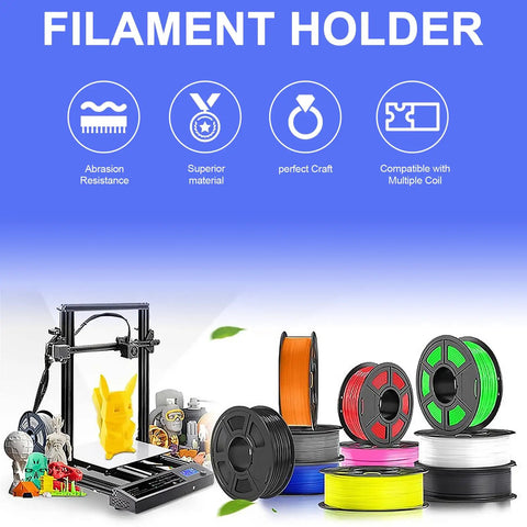 Upgrade Your Rig With These Slick Universal 3D Printer Filament Spool Holder Duo Set Featuring Smooth As Butter Rolling Bearings And Anti Snag Groove Design For Hassle Free Printing And Stable Feed All Day Long