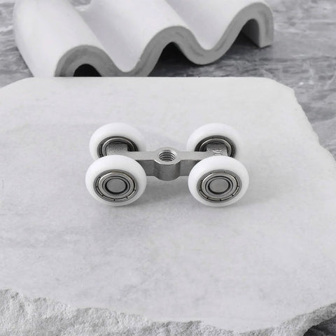 Two Pack Sliding Door Roller With 304 Stainless Steel Bearing for Home Sliding Doors and Bathroom Glass Doors, small hanging wheel