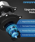 Direct Fit Electric Coolant Water Pump For Toyota Camry And Lexus Featuring Smooth Straight Swap Hella Durable Engineering showing upgraded motor design.