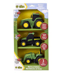 Three Pack Farm Vehicle Set With Lights And Realistic Sounds For Kids, 5 Inch Scale Featuring 7R Series Tractor, 6105M Tractor And Gator