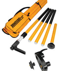 Interior Laser Pole For Precise Leveling And Quick Height Adjustability Extends From Two Feet Four Inches To Eleven Feet Orange pieces
