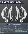Front Lower Control Arm Suspension Kit For 2012 To 2016 A4 A5 Q5 S4 S5 RS5 Quattro Front Left And Right Lower Arm Assembly